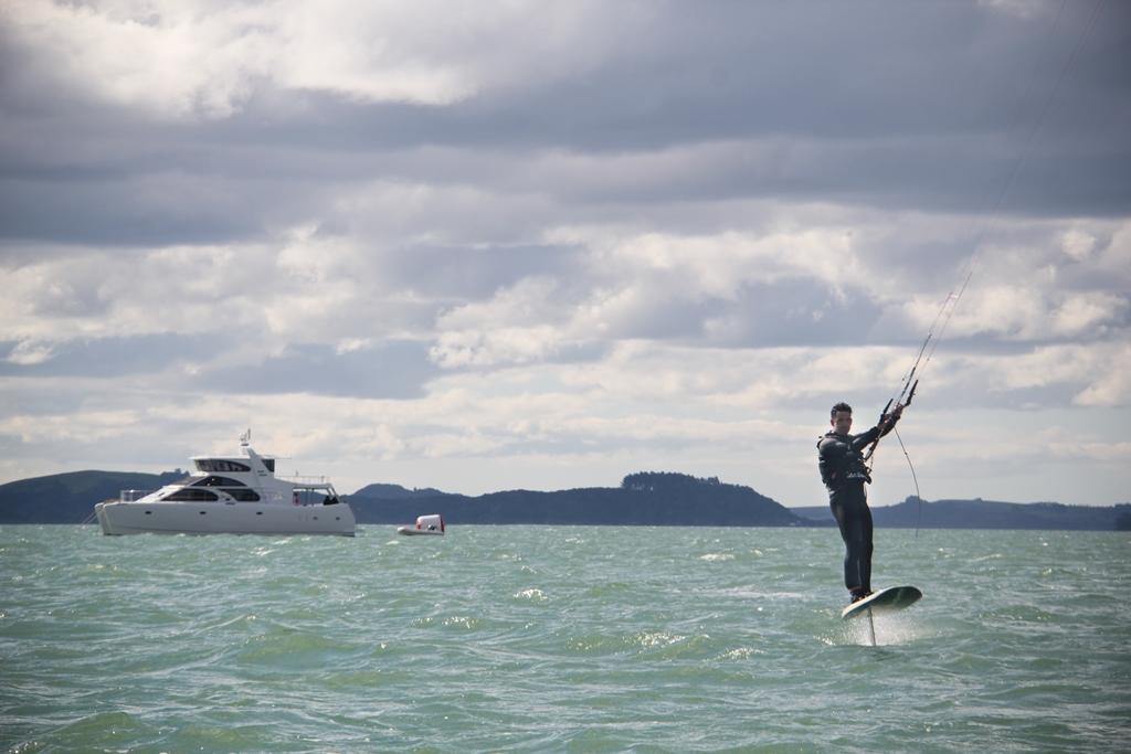 Crossing the Finish line in Russell - 2014 PIC Coastal Classic © Charles Winstone